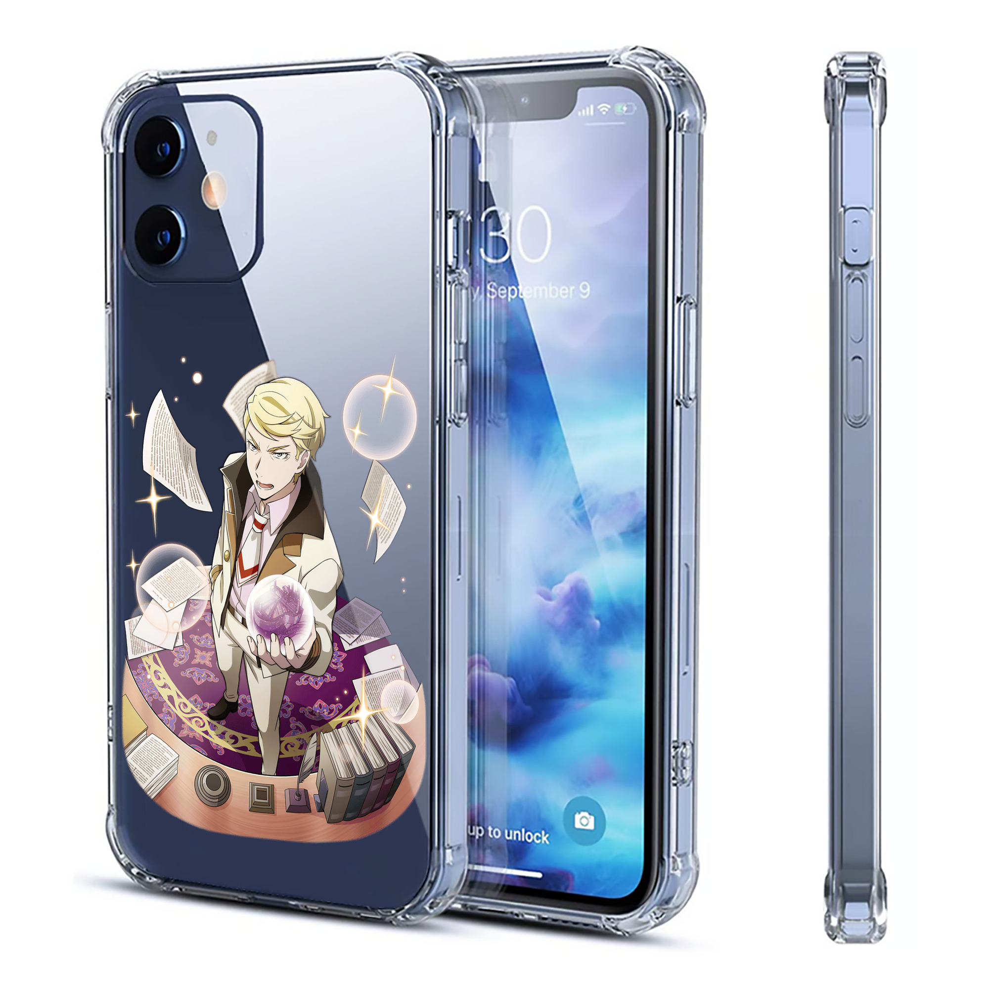 （画像用） 文豪ストレイドッグス Bungo Stray Dogs 【iPhone 12シリーズ対応】透明スマホケース（クリアソフトケース）